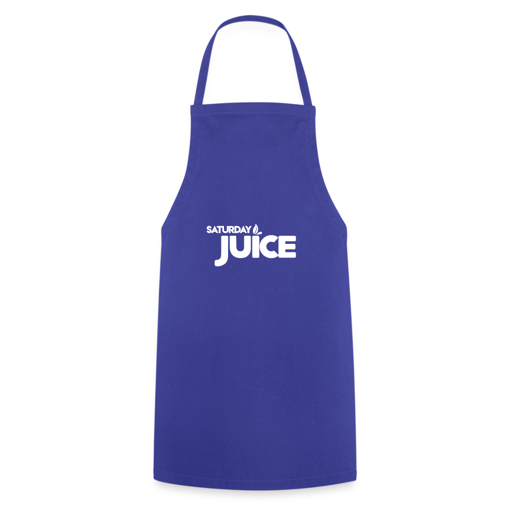 Saturday Juice Apron - royal blue