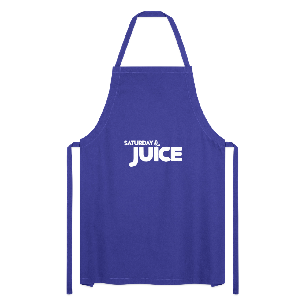 Saturday Juice Apron - royal blue